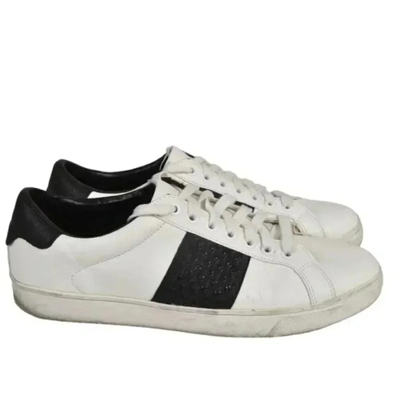 Zara Sneaker White Black Lace  Up Size 43 - Picture 1 of 12